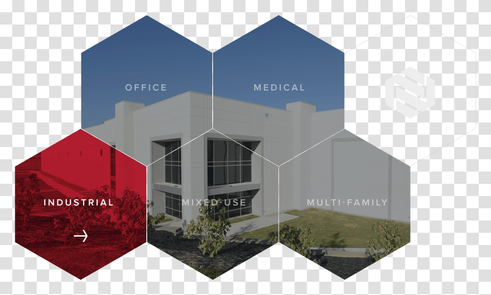 Default Hexagon Image Hexagon Image Hexagon Image Commercial Building, Office Building, Architecture, Outdoors, Housing Transparent Png