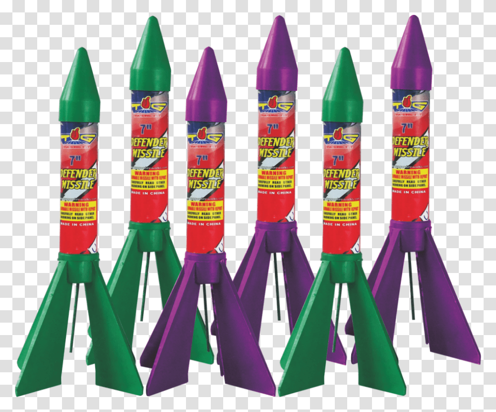 Defender Missile Missile Fireworks, Crayon Transparent Png