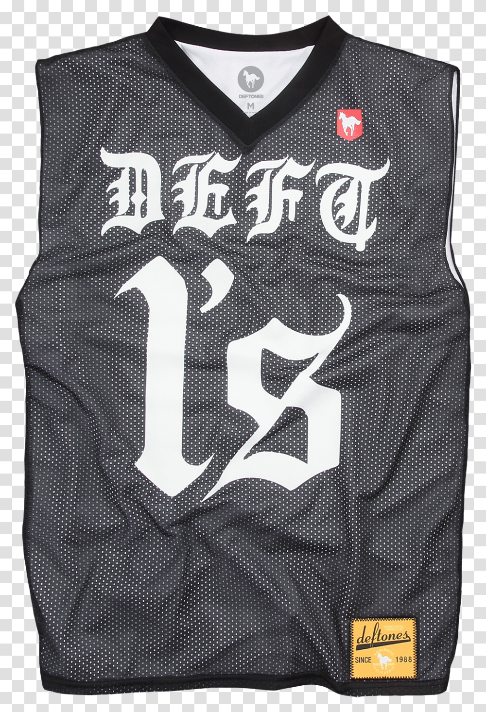 Deftones Basketball Jersey Sweater Vest, Bib, Person, Human Transparent Png
