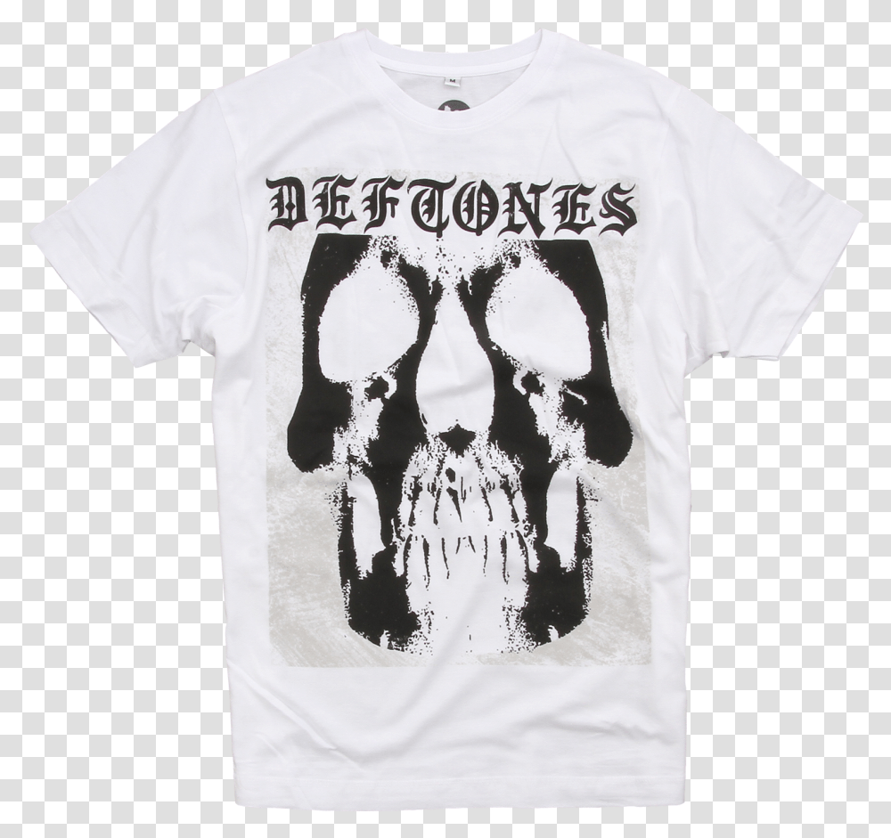 Deftones White Skull Shirt, Apparel, T-Shirt Transparent Png