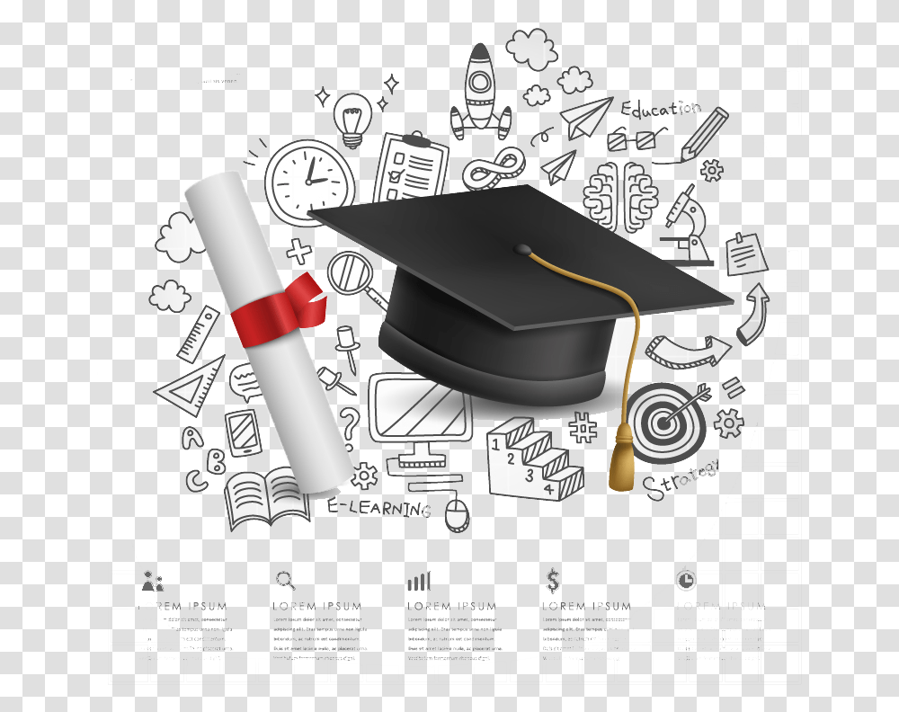 Degree Image Background Graduation, Flyer, Poster, Paper Transparent Png