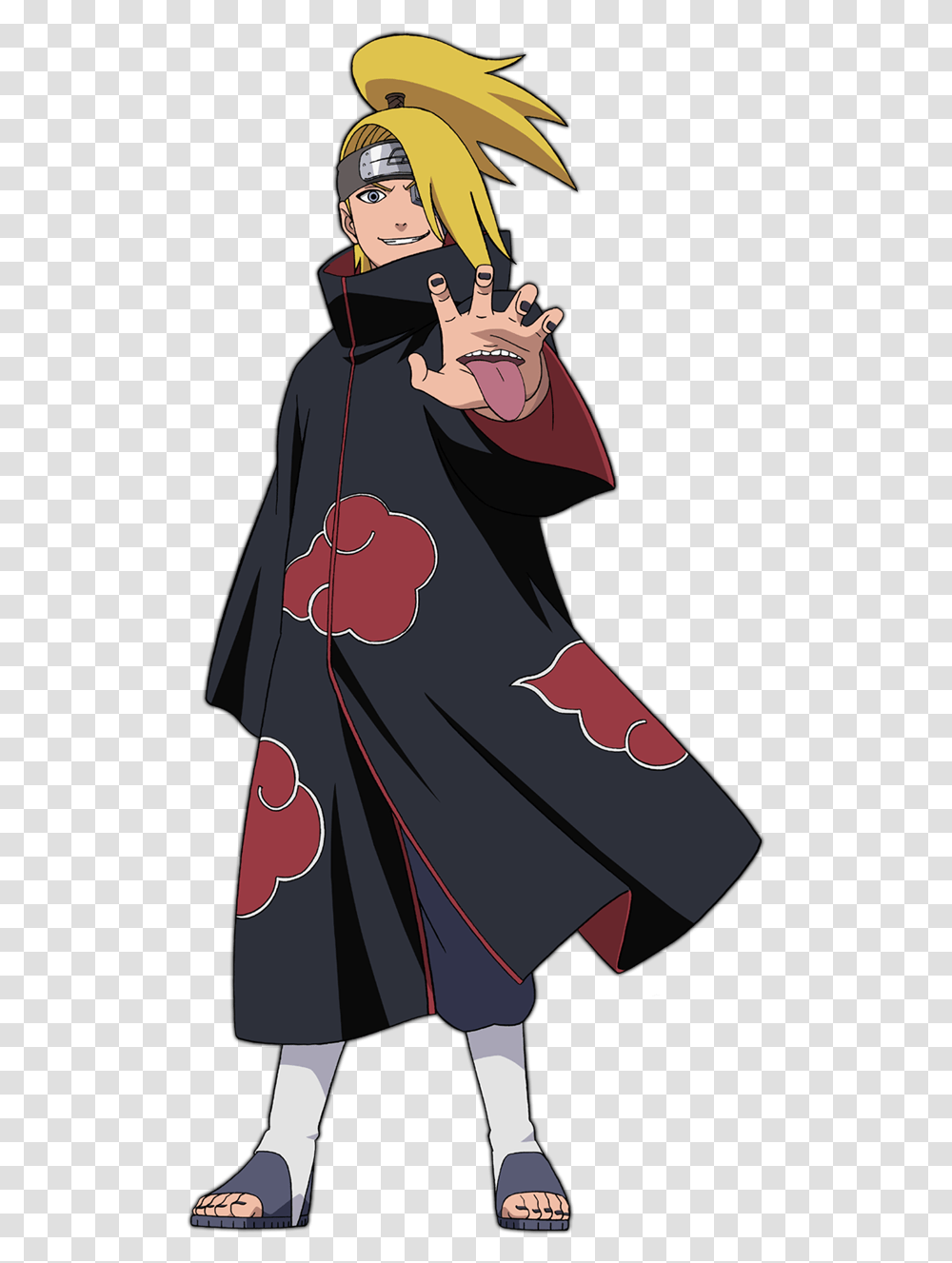 Deidara Naruto, Apparel, Person, Cloak Transparent Png