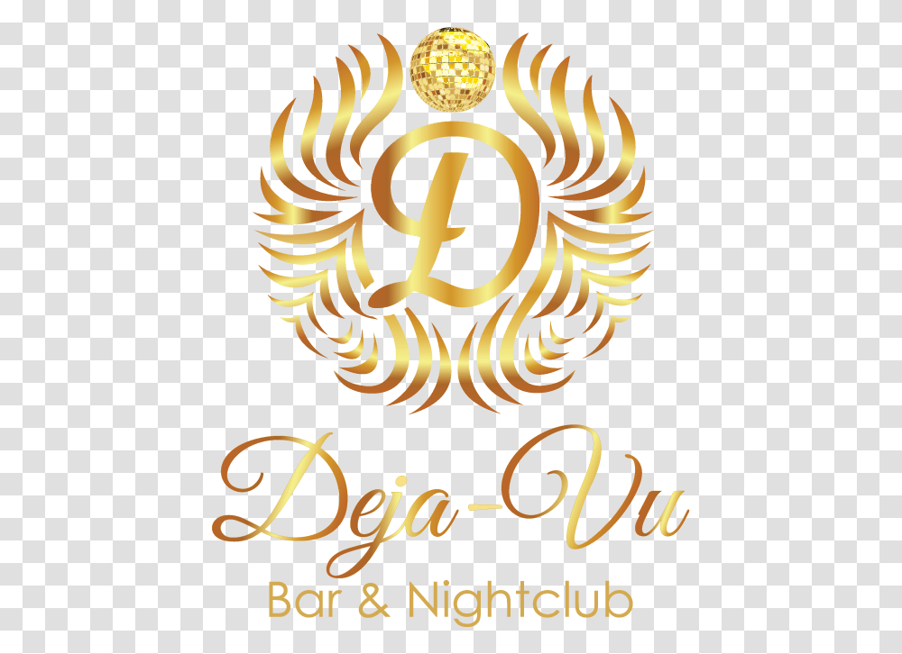 Deja Vu Bar And Nightclub Calligraphy, Logo, Trademark Transparent Png