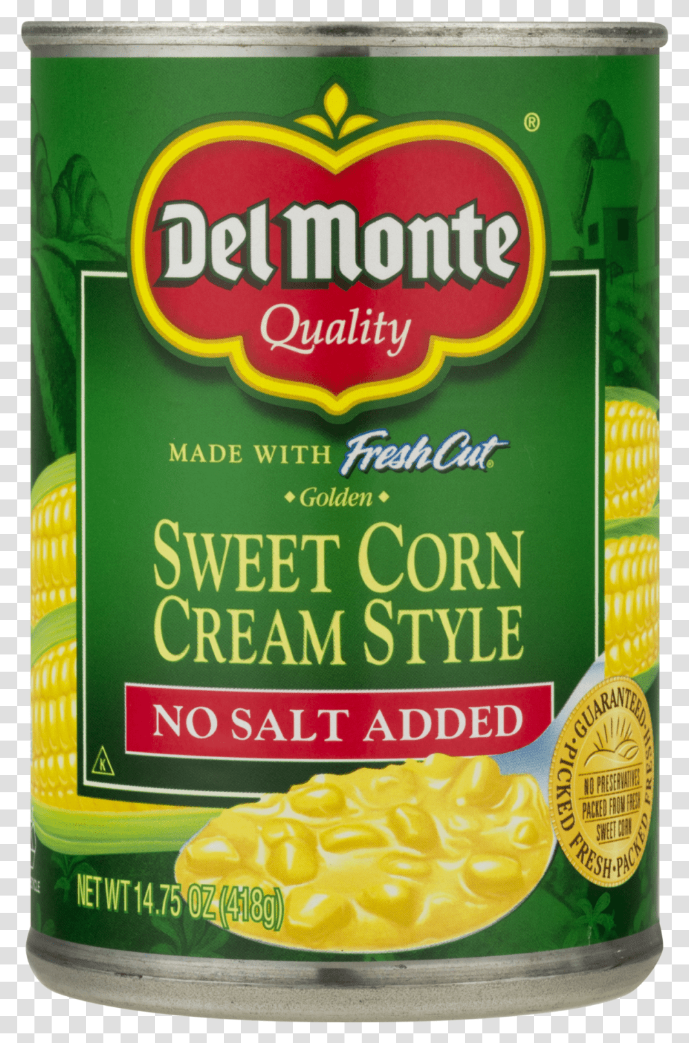 Del Monte Creamed Corn, Plant, Food, Beverage, Liquor Transparent Png