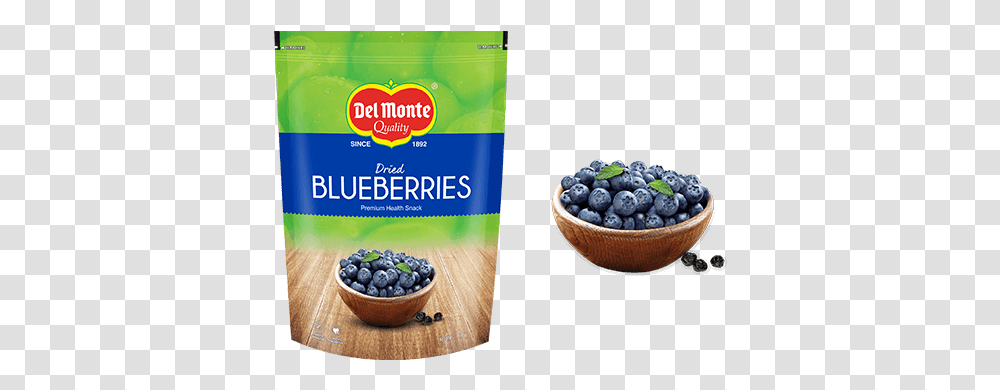 Del Monte Dried Blueberry Del Monte Blueberries, Fruit, Plant, Food, Flyer Transparent Png