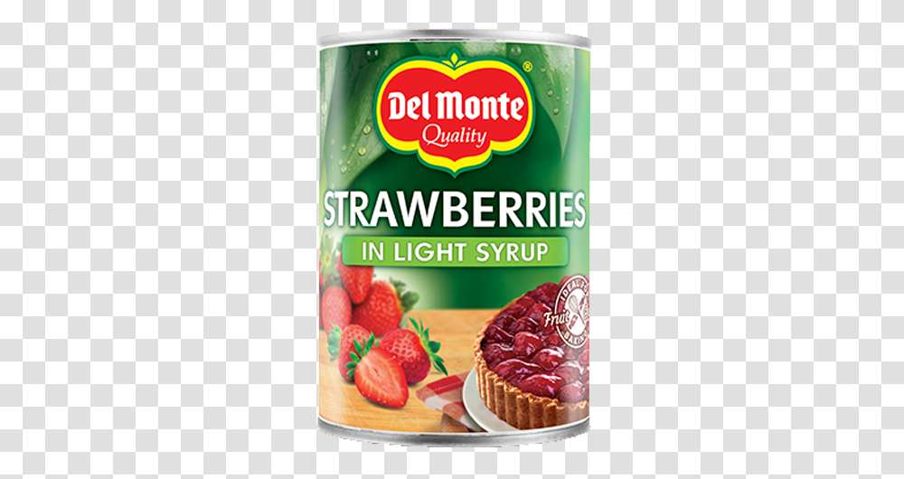 Del Monte Europe Prepared Fruits Strawberries In Light Syrup Del Monte Pineapple Slices, Plant, Strawberry, Food, Raspberry Transparent Png