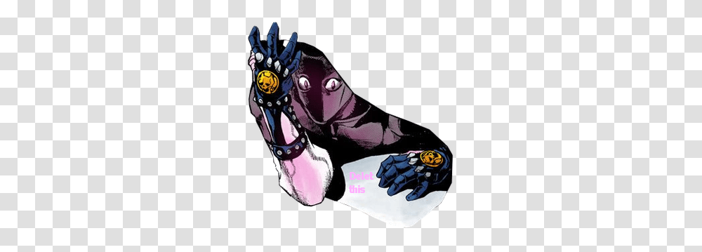 Delet This Killer Queen Delet This Know Your Meme, Hand, Apparel, Ninja Transparent Png