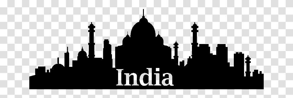 Delhi Skyline Silhouette India Skyline Silhouette, Gray, World Of Warcraft Transparent Png