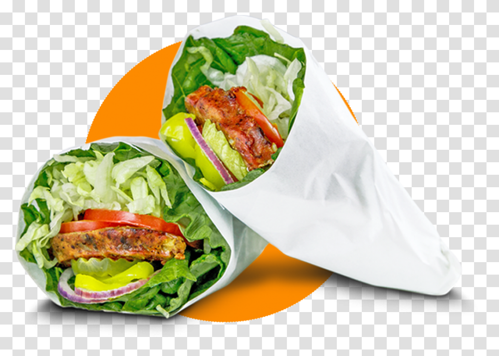 Deli Delicious Lettuce Wrap, Sandwich Wrap, Food, Plant, Vegetable Transparent Png