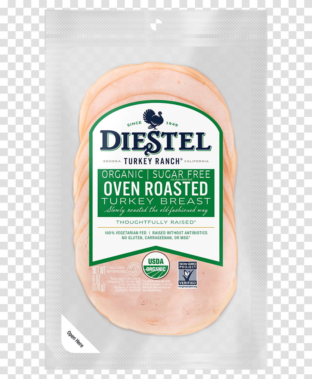 Deli Pre Sliced Turkeybreast Ovenroasted Organic Rendering Processed Cheese, Food, Pork, Plant, Mayonnaise Transparent Png