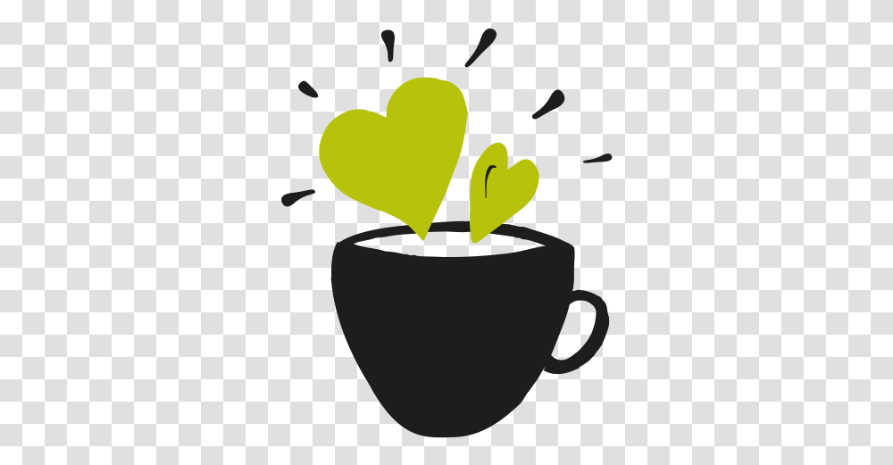 Delicious Coffee Cup, Heart, Light, Pottery Transparent Png