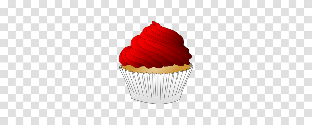 Delicious Cupcakes Cream Red Velvet Cake Muffin, Dessert, Food, Creme, Sweets Transparent Png