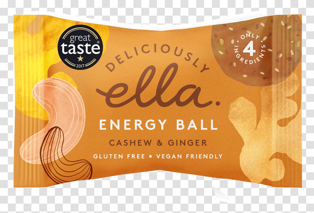 Deliciously Ella Energy Ball 12x40g Chocolate, Plant, Label, Food Transparent Png