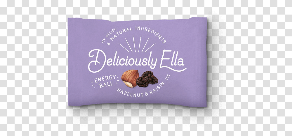Deliciously Ella Hazelnut Amp Raisin Energy Ball 40g Sea Snail, Pillow, Cushion, Business Card Transparent Png