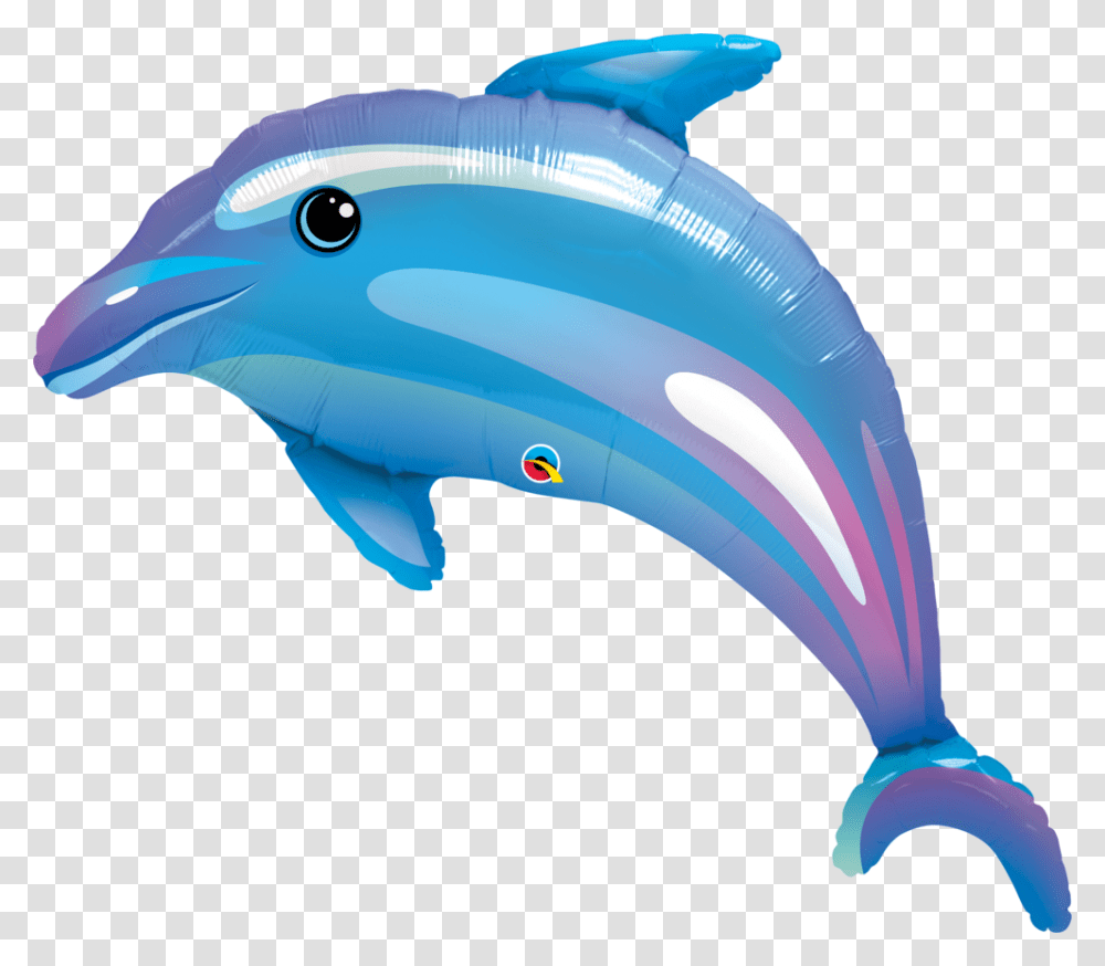 Delightful Dolphin Dolphin Helium Balloon, Mammal, Sea Life, Animal Transparent Png