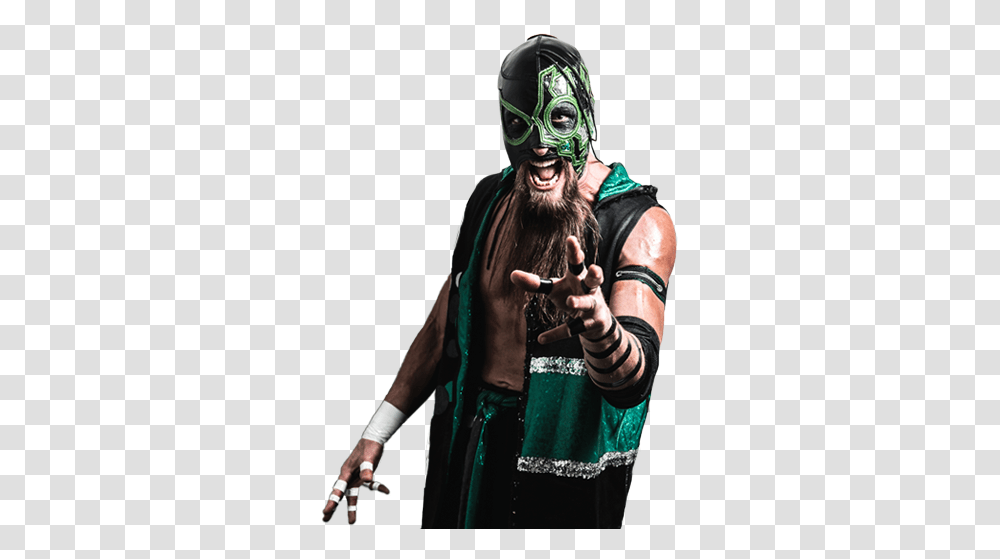 Delirious Roh Wrestling Halloween Costume, Helmet, Clothing, Person, Crowd Transparent Png
