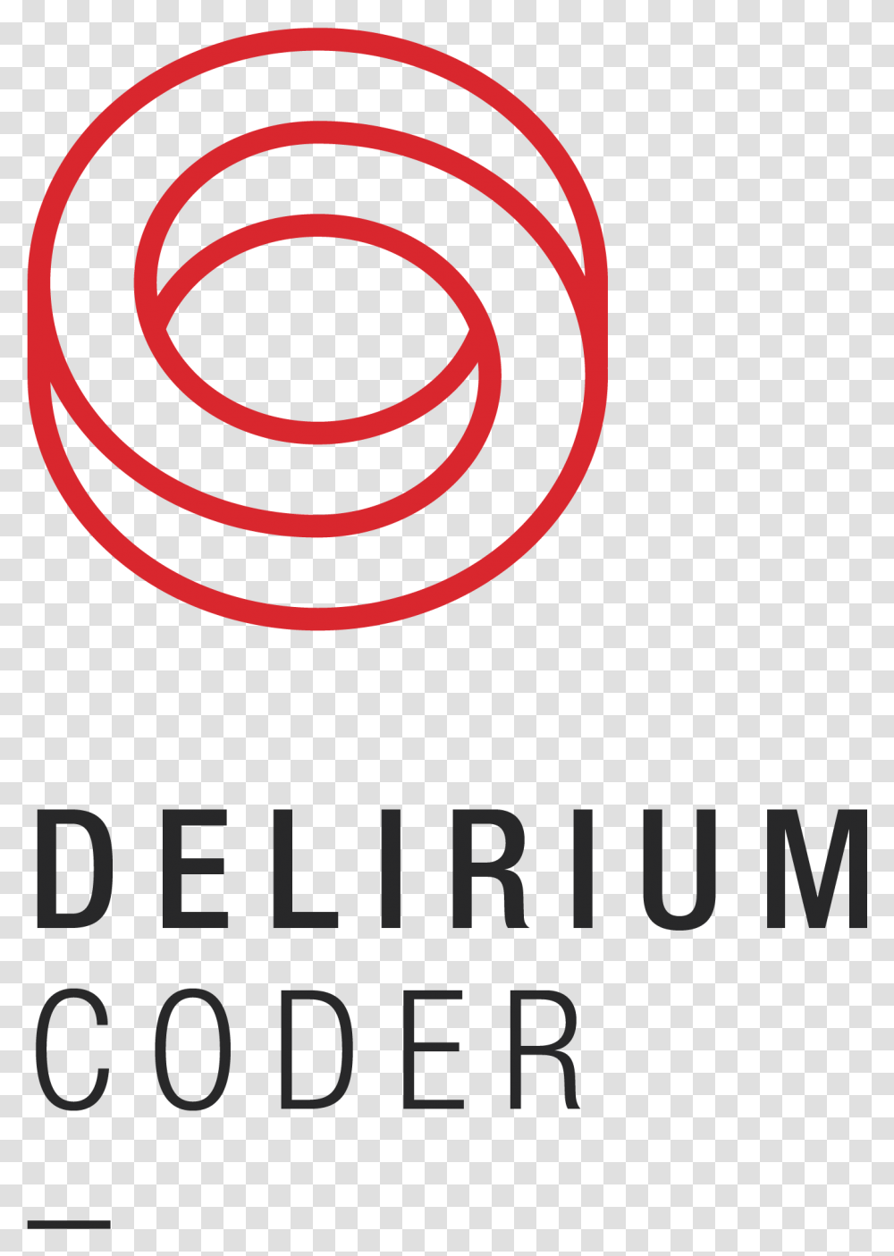 Delirium Coder Logo Circle, Poster, Advertisement, Spiral, Coil Transparent Png