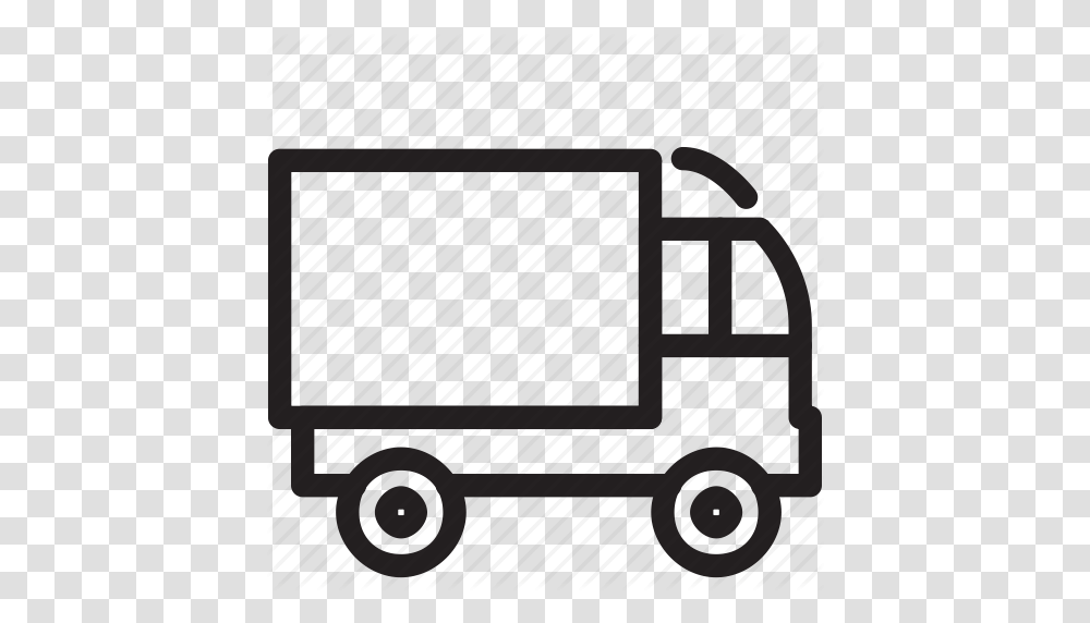 Deliver Delivery Moving Online Shipping Truck Van Icon, Vehicle, Transportation, Caravan, Fire Truck Transparent Png
