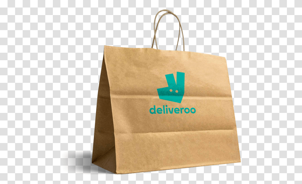 Deliveroo Paper Bag, Box, Shopping Bag, Handbag, Accessories Transparent Png