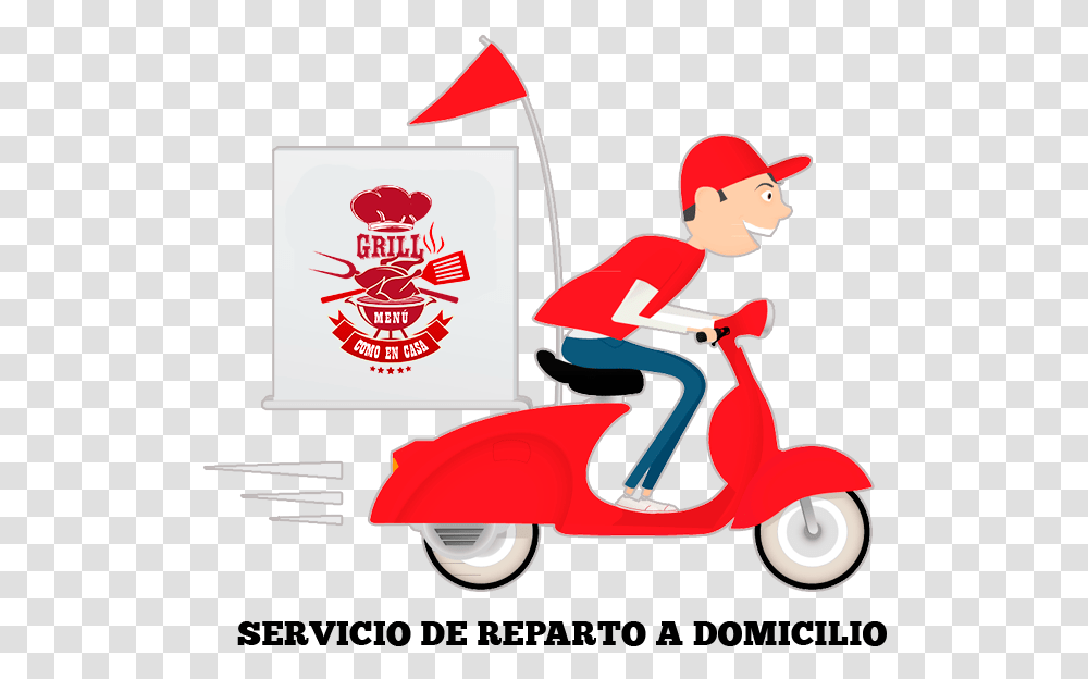 Delivery Bike Vector, Vehicle, Transportation, Scooter, Lawn Mower Transparent Png