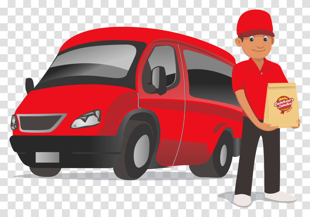 Delivery Car Logo Download Delivery Car Free, Person, Transportation, Vehicle, Van Transparent Png