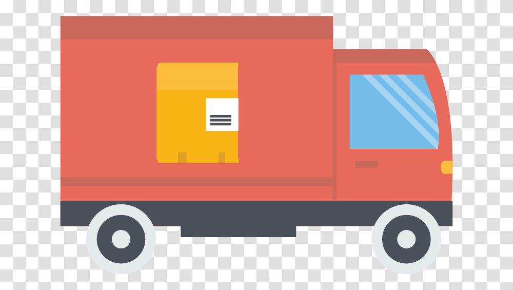 Delivery Clipart Courier Van Delivery Van Clipart, Vehicle, Transportation, Moving Van Transparent Png