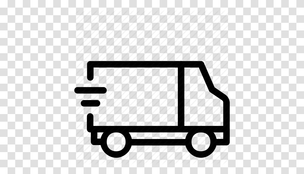 Delivery Express Fast Shipping Shopping Transport Van Icon, Shopping Cart, Vehicle, Transportation, Roof Rack Transparent Png
