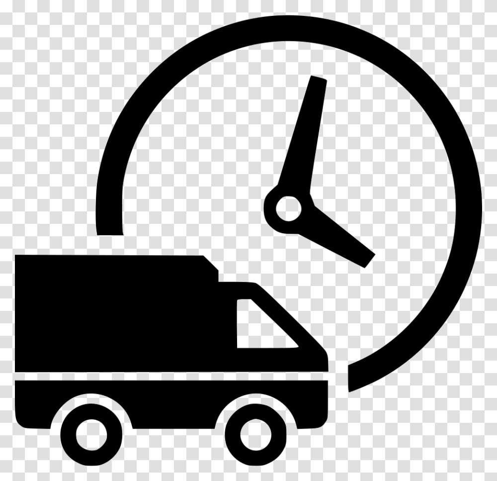Delivery Fast Intime Nonstop Shipment Timely Timer Logistic Icon Vector, Lawn Mower, Tool, Analog Clock, Scale Transparent Png