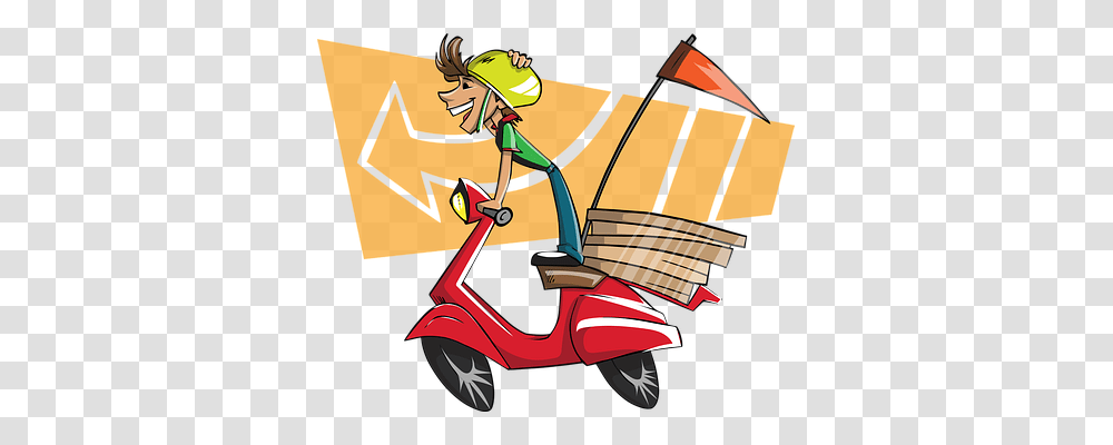 Delivery Guy Person, Scooter, Vehicle, Transportation Transparent Png