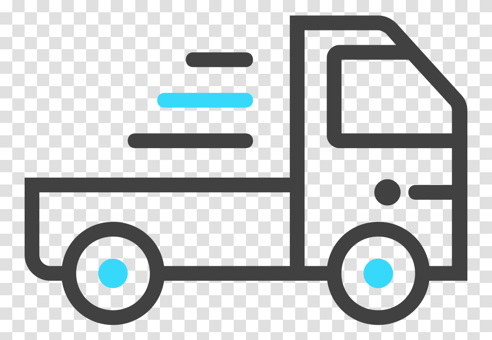 Delivery Line Icon Clipart Weigh In Motion Icon, Van, Vehicle, Transportation, Caravan Transparent Png