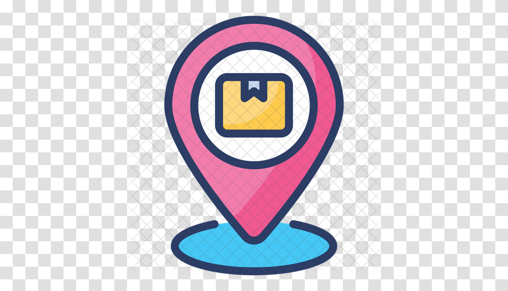 Delivery Map Location Icon Of Colored Emblem, Road Sign, Symbol, Transportation, Vehicle Transparent Png