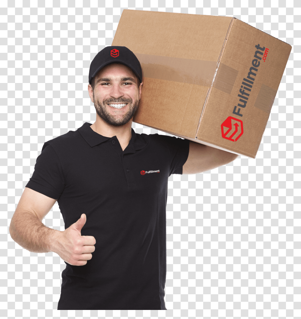 Delivery, Person, Human, Package Delivery, Carton Transparent Png