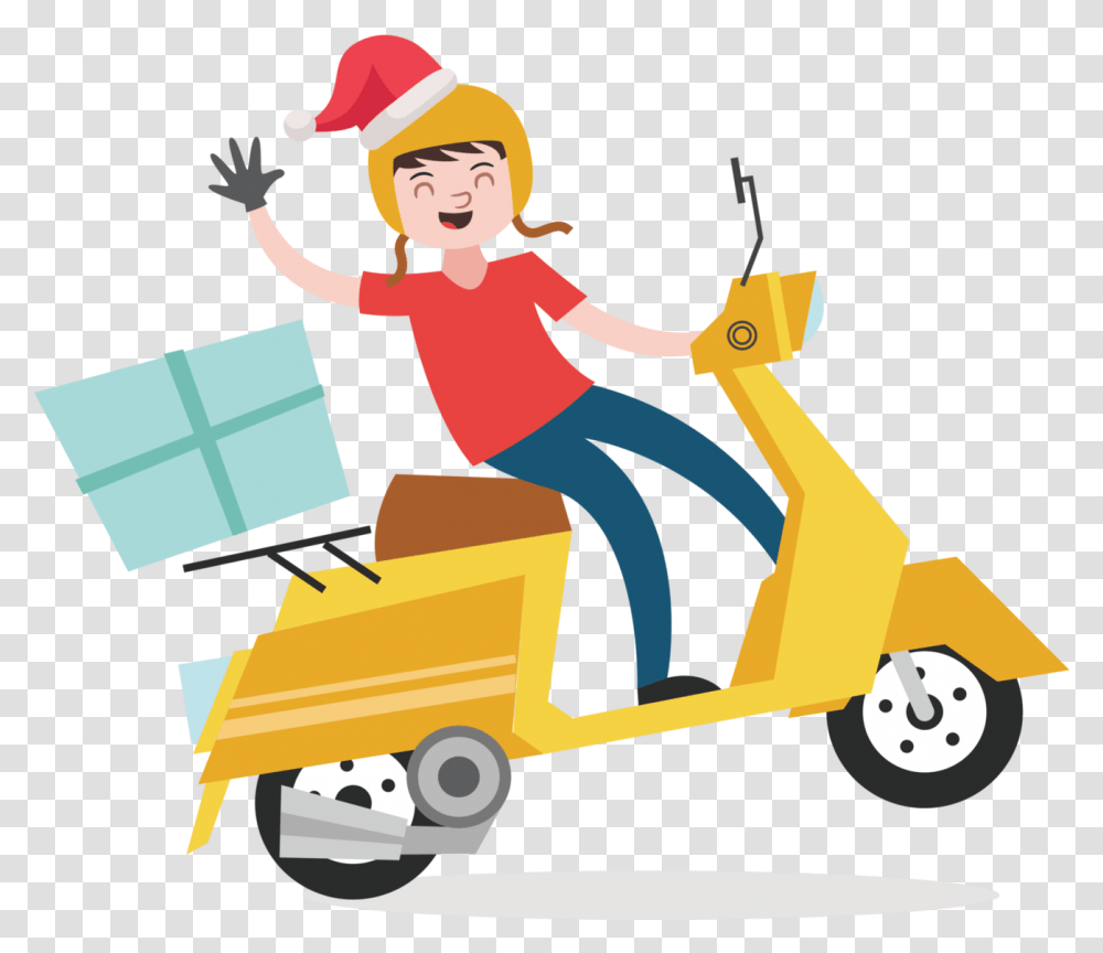 Delivery, Person, Human, Transportation, Vehicle Transparent Png