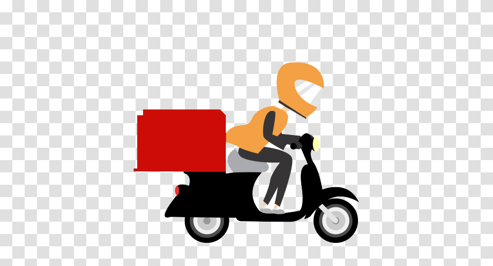 Delivery, Scooter, Vehicle, Transportation, Lawn Mower Transparent Png