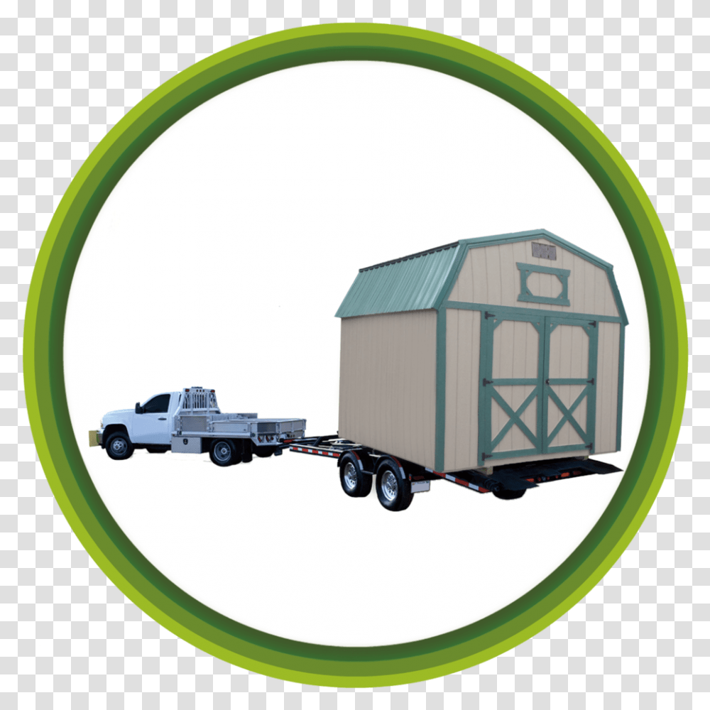 Delivery Truck Badge Trailer, Outdoors, Nature, Building, Shelter Transparent Png