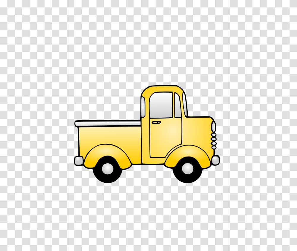 Delivery Truck Black And White Clipart, Pickup Truck, Vehicle, Transportation Transparent Png
