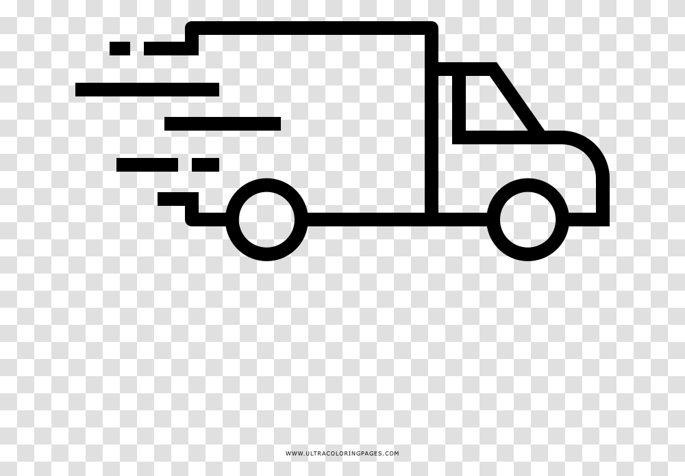 Delivery Truck Coloring, Gray, World Of Warcraft Transparent Png