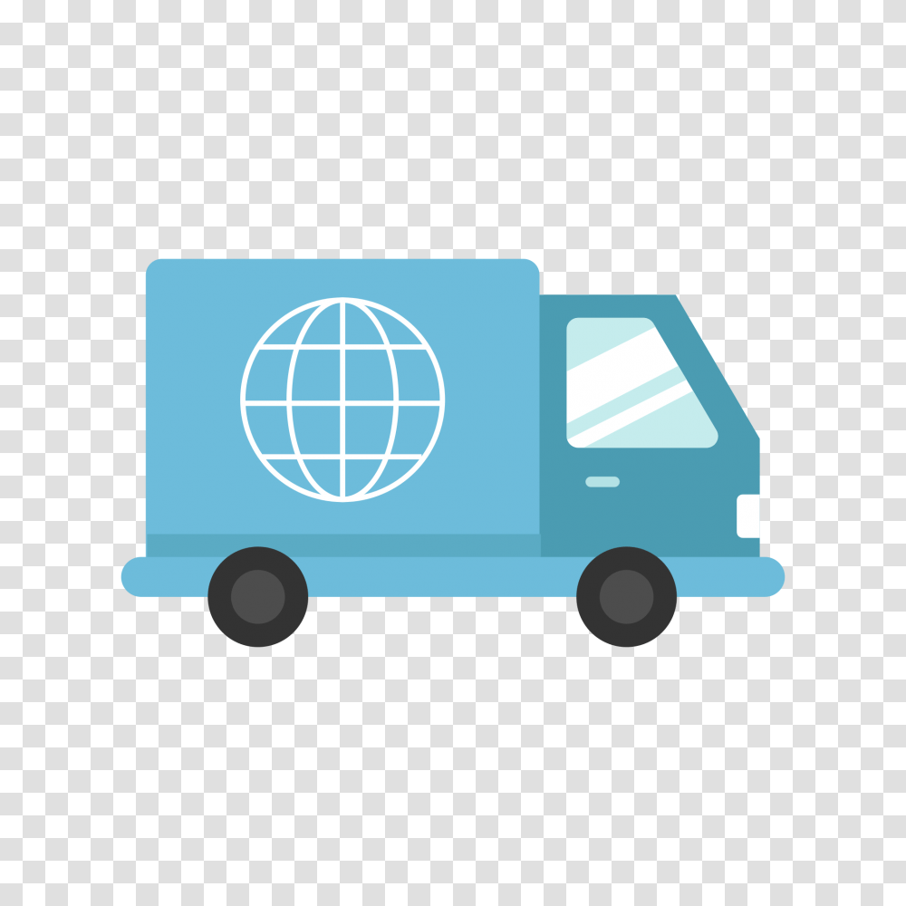 Delivery Truck Flat Icon Vector, Van, Vehicle, Transportation, Moving Van Transparent Png