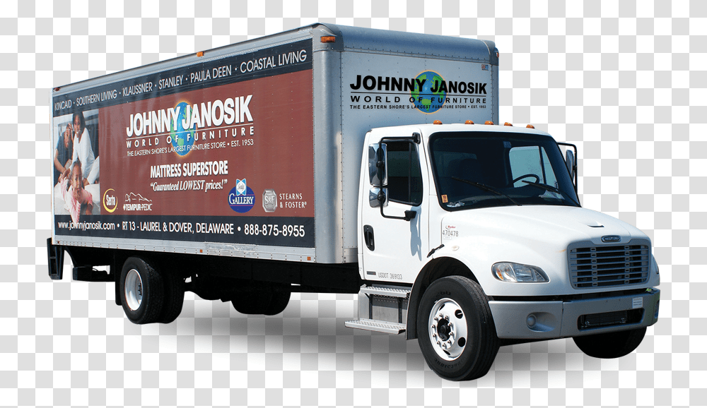 Delivery Truck Furniture Truck, Vehicle, Transportation, Moving Van, Person Transparent Png