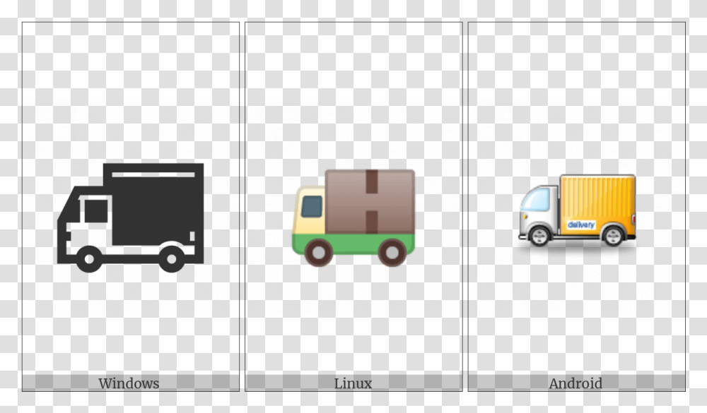 Delivery Truck On Various Operating Systems Light Commercial Vehicle, Transportation, Van, Moving Van, Road Transparent Png