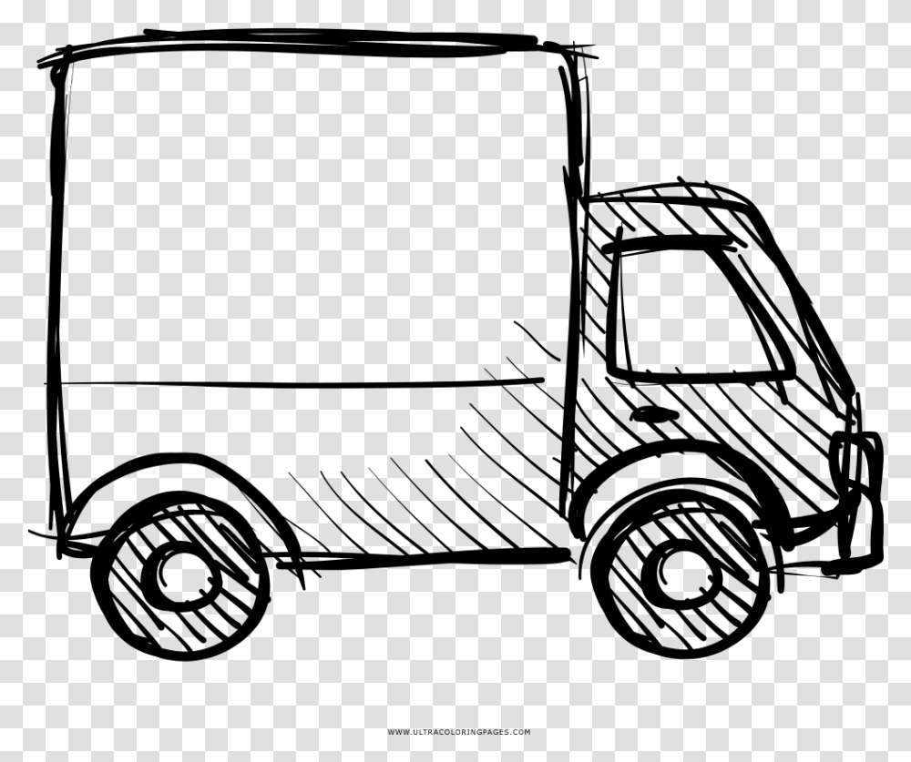 Delivery Truck Truck For Coloring, Gray, World Of Warcraft Transparent Png