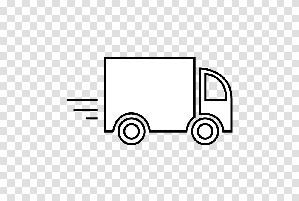 Delivery Van Clipart Delivery Truck Line Art Delivery Truck Line Art, Moving Van, Vehicle, Transportation Transparent Png