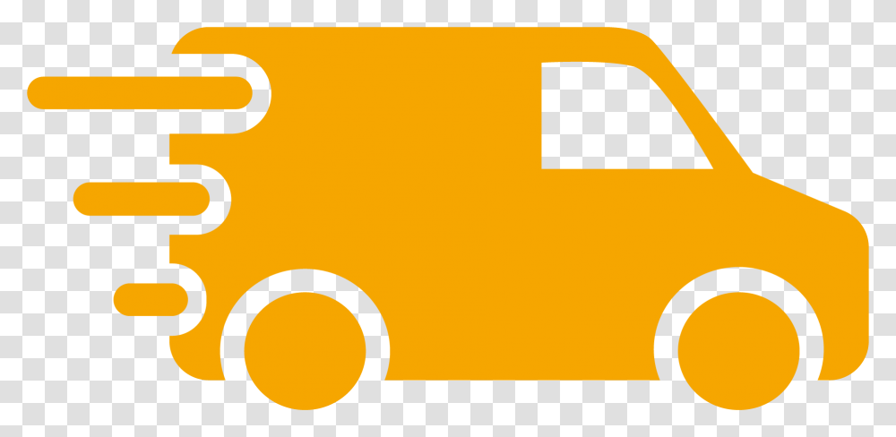 Delivery Van Icon Orange Delivery Van Icon, Logo, Trademark Transparent Png