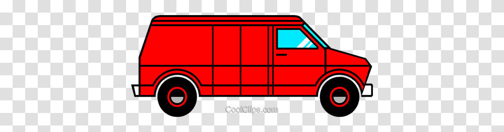 Delivery Van Royalty Free Vector Clip Art Illustration, Fire Truck, Vehicle, Transportation, Bus Transparent Png