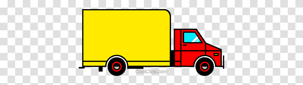 Delivery Van Royalty Free Vector Clip Art Illustration, Moving Van, Vehicle, Transportation Transparent Png