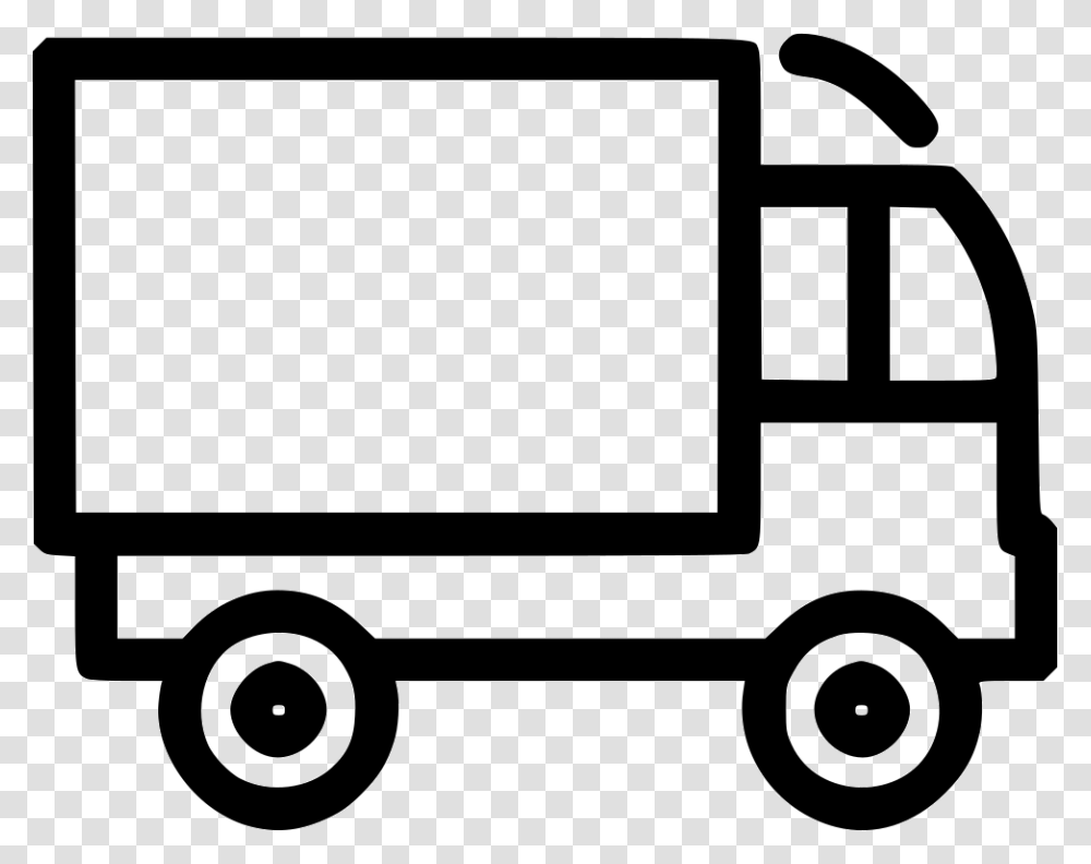 Delivery Van Truck Shipping Icon Free Download, Vehicle, Transportation, Lawn Mower, Tool Transparent Png