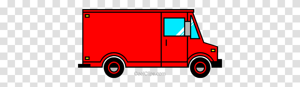 Delivery Vans Royalty Free Vector Clip Art Illustration, Fire Truck, Vehicle, Transportation, Moving Van Transparent Png