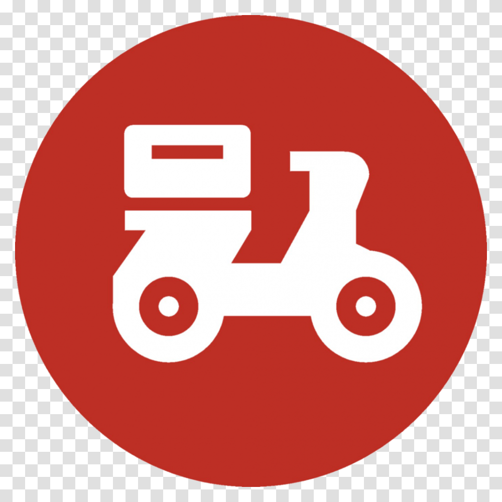 Delivery Youtube Logo In Red Background, Label, First Aid Transparent Png