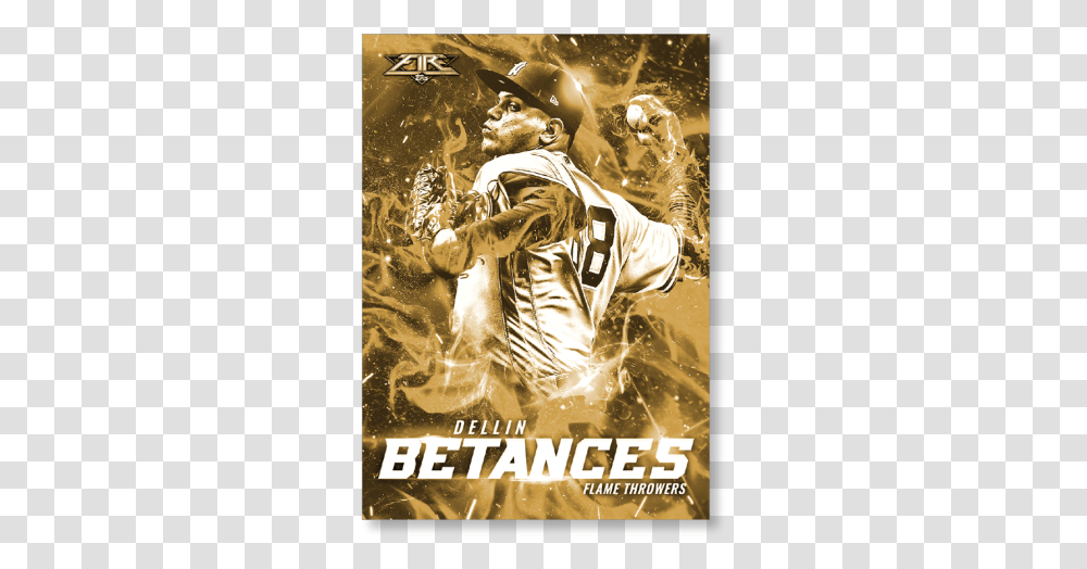 Dellin Betances 2017 Topps Fire Flamethrowers Poster Poster, Advertisement, Person, Flyer, Paper Transparent Png