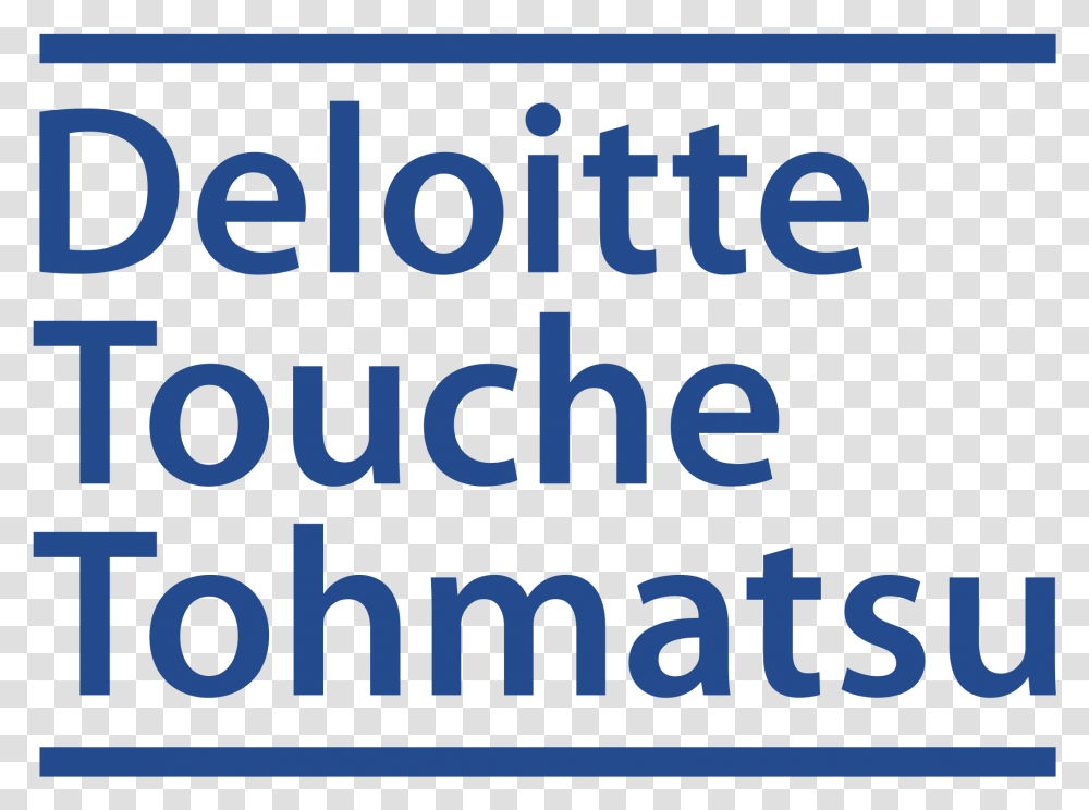 Deloitte Touche Tohmatsu Logo Deloitte And Touche Logo, Word, Alphabet, Icing Transparent Png